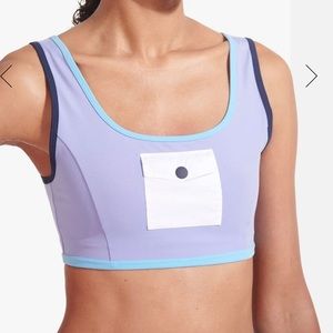 STAUD X NB Sports Bra in Galaxy Purple